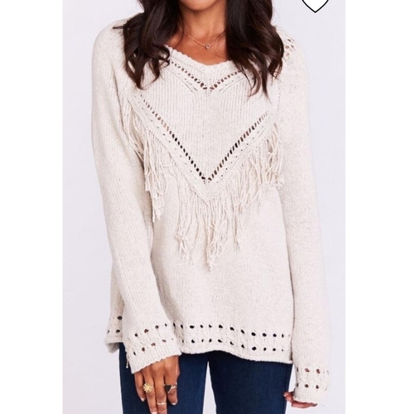 Show Me Your MuMu Frances mellow fringe boho pullover sweater - Picture 12 of 12